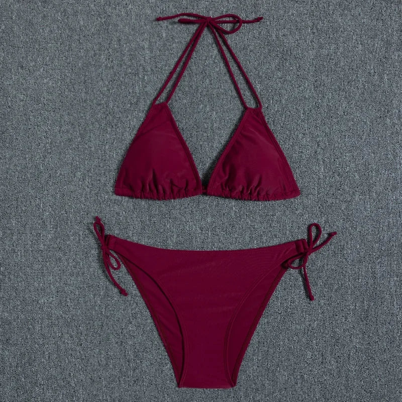Leaves Print Swimsuit