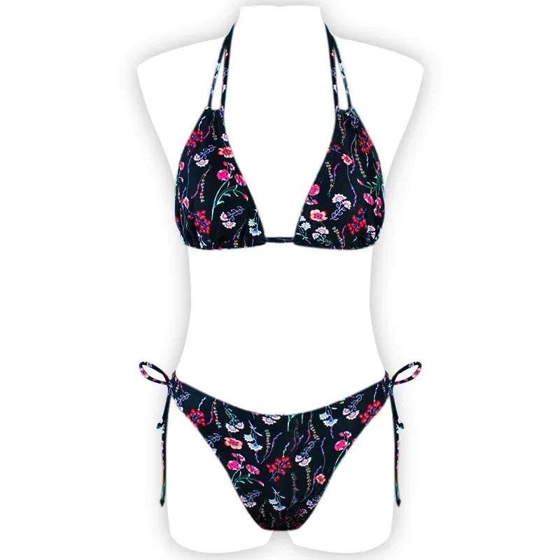 Leaves Print Swimsuit