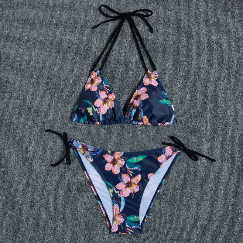 Leaves Print Swimsuit