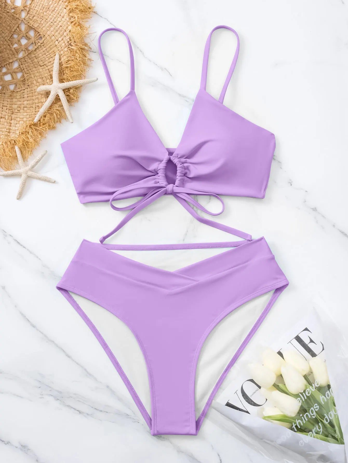 Swimsuit High Waist Two Piece Bikini Set