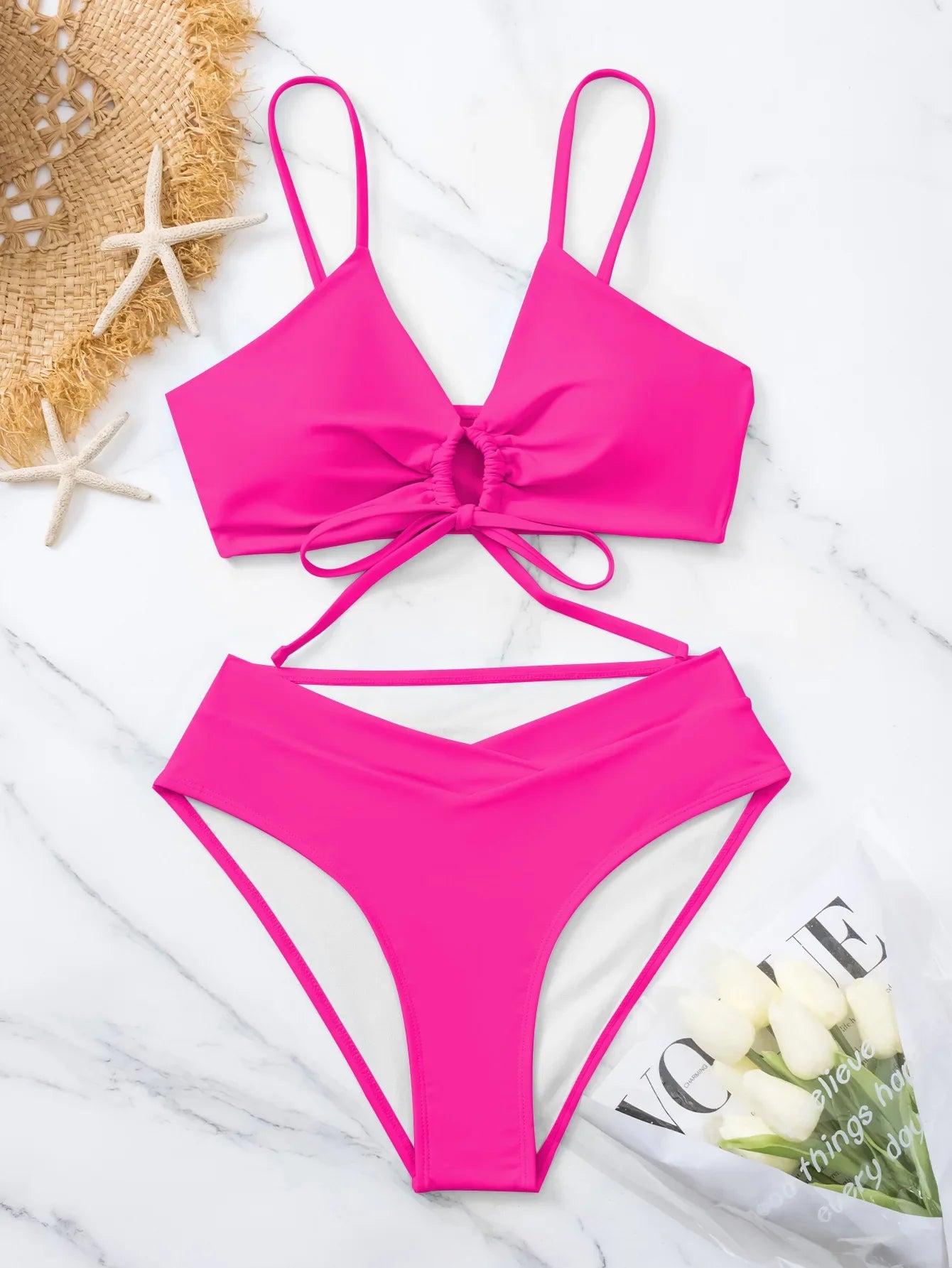 Swimsuit High Waist Two Piece Bikini Set
