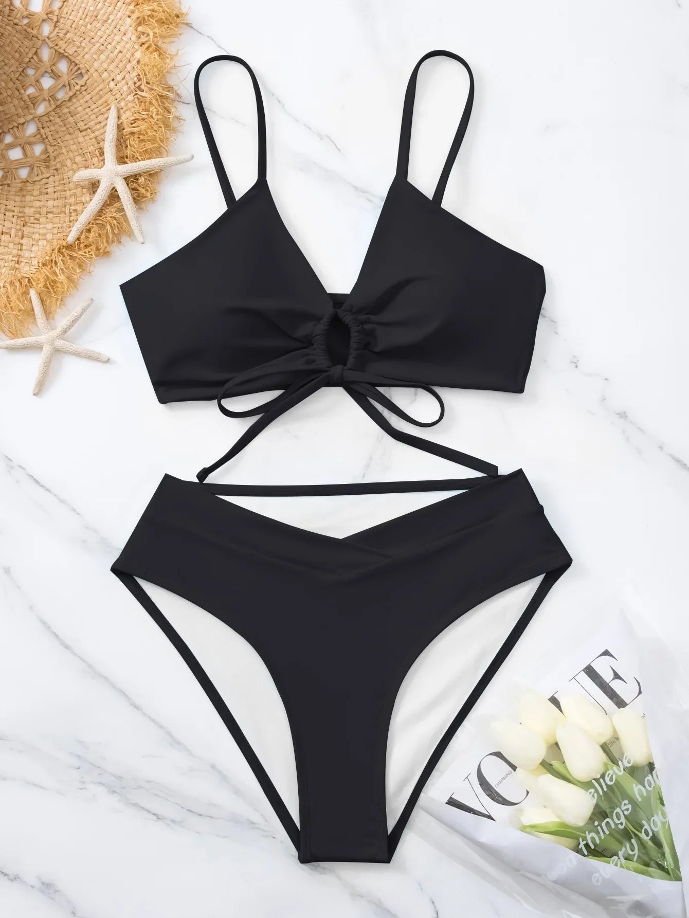 Swimsuit High Waist Two Piece Bikini Set