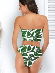 leopard Printed bikini strapless Bikini Sets