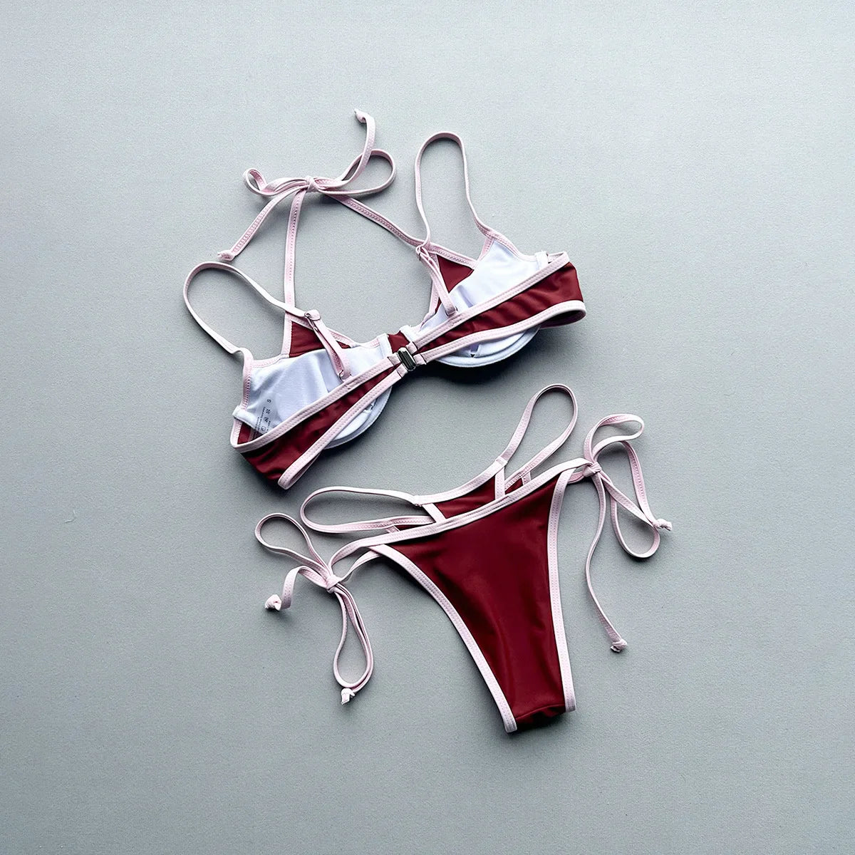 Push Up Bikinis Swimsuit Swimwear Female Patchwork Bikini Set