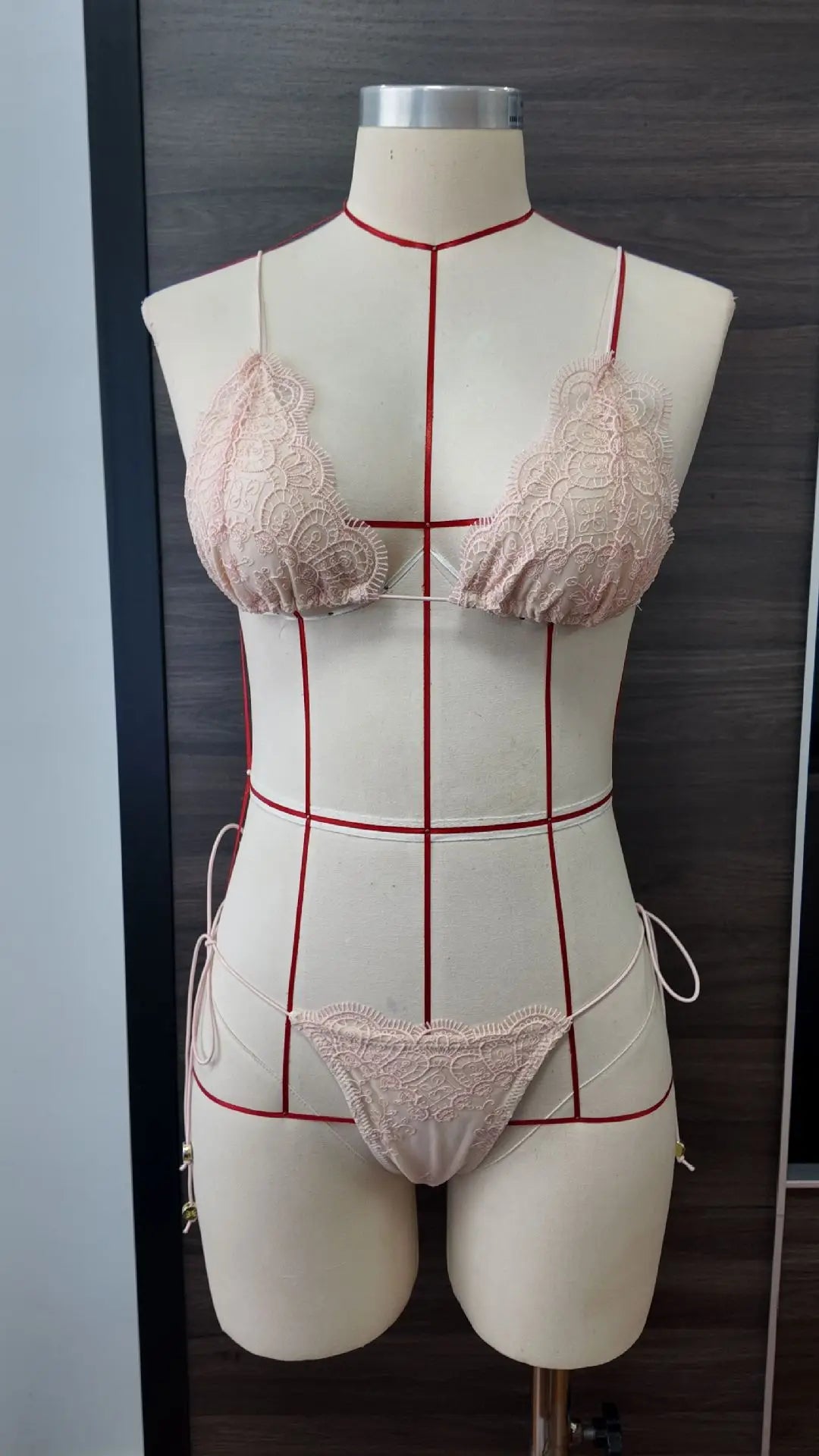 Backless Hollow Lace Bikinis Patchwork Swimsuit Bathing Suits Bandage Swimwear Mujer Beachwear Triangle Bikini Set