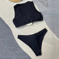 Black 3D Flower Bikinis Sets