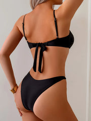 Metal Starfish Ornament Bikini Set