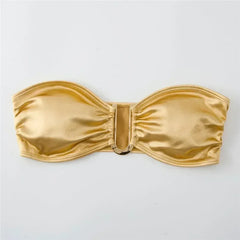 U Shaped Bandeau Bikinis Sets