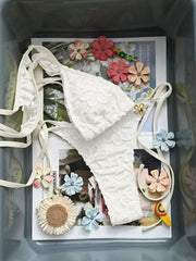 White Lace Bikini Set