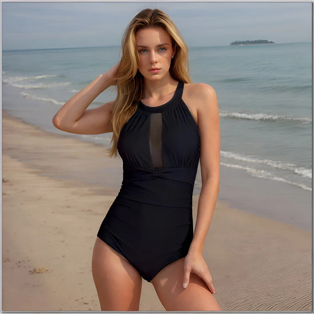 print one piece large size swimwear push up plus size swimsuits closed female body bathing suit