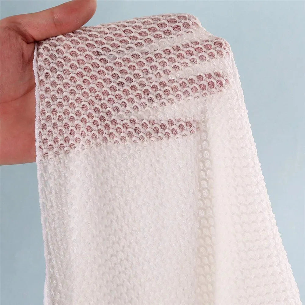 Solid White Mesh Cover Up 4 Piece Bikinis Set
