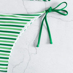 Striped Printed Swimsuit