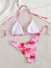 Swimwear Floral Print Bikinis Set