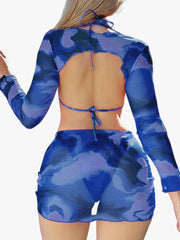 Tie dye printed bikini Set