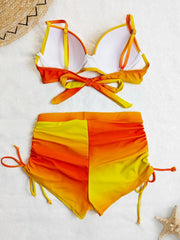 Vintage Yellow Gradient Bikini Set