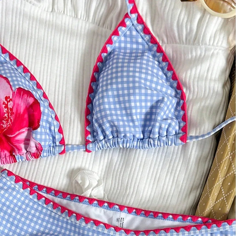 2 Piece Floral Bikinis Set