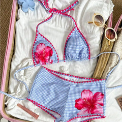 2 Piece Floral Bikinis Set