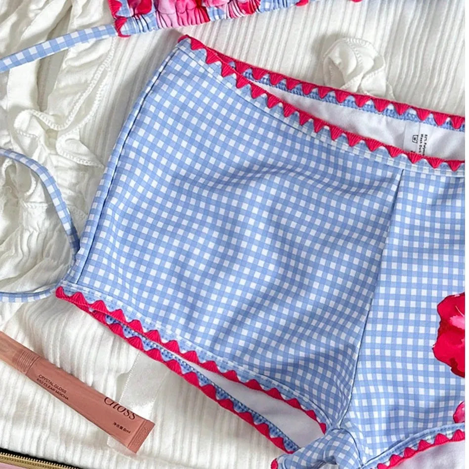 2 Piece Floral Bikinis Set