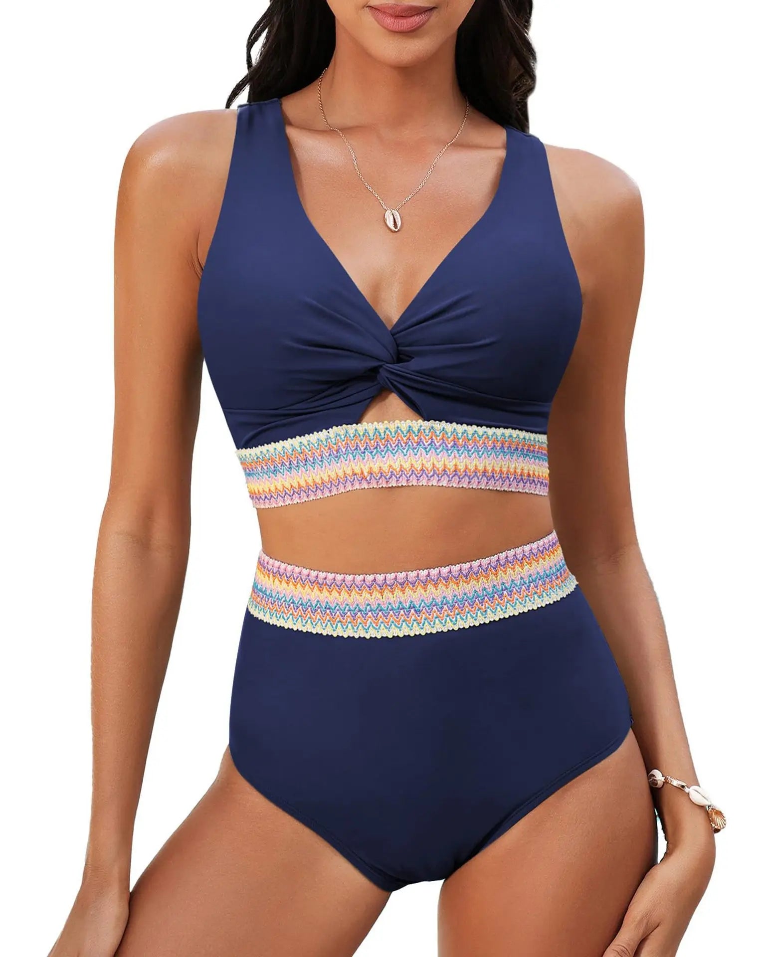 2 Piece High Waisted Bikini Set
