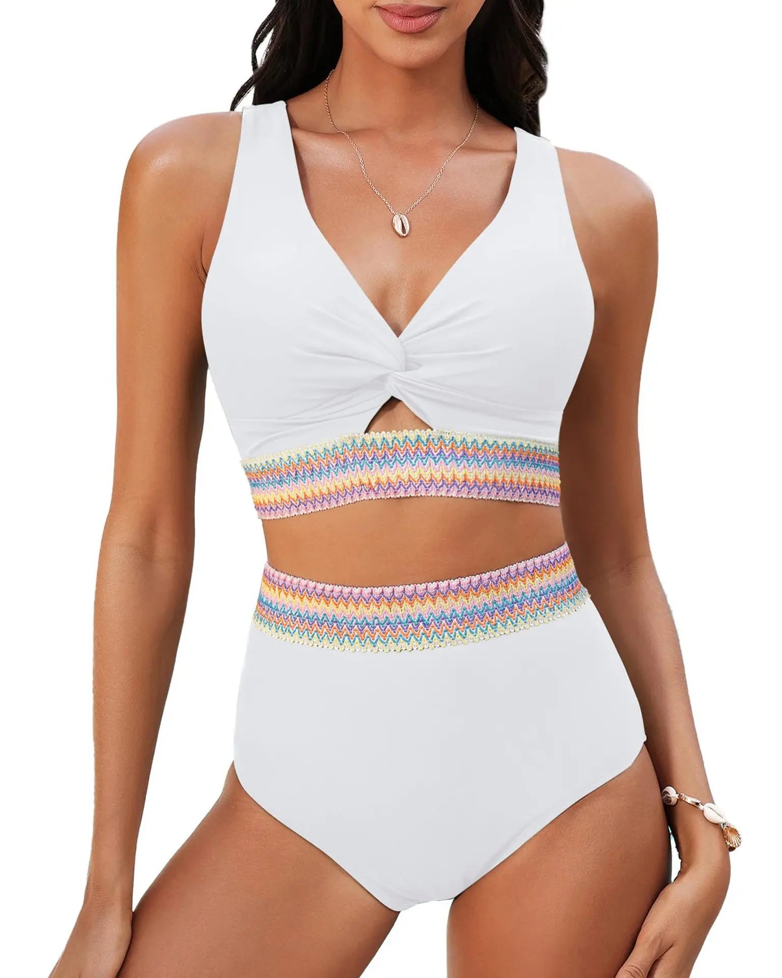 2 Piece High Waisted Bikini Set