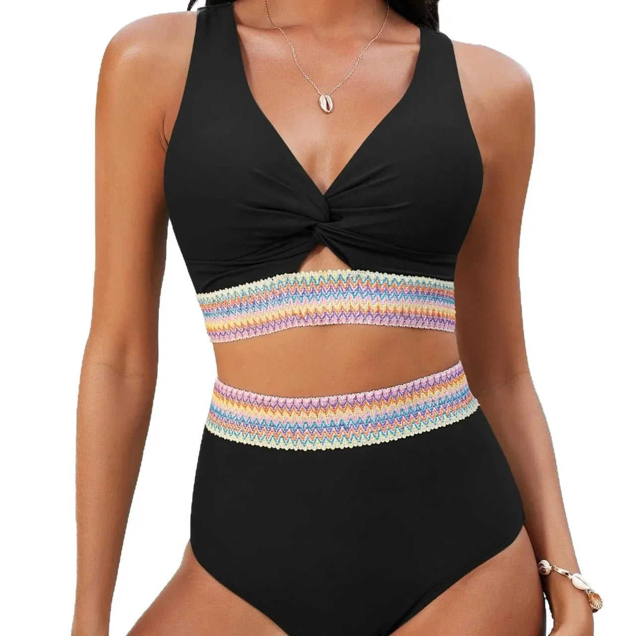 2 Piece High Waisted Bikini Set