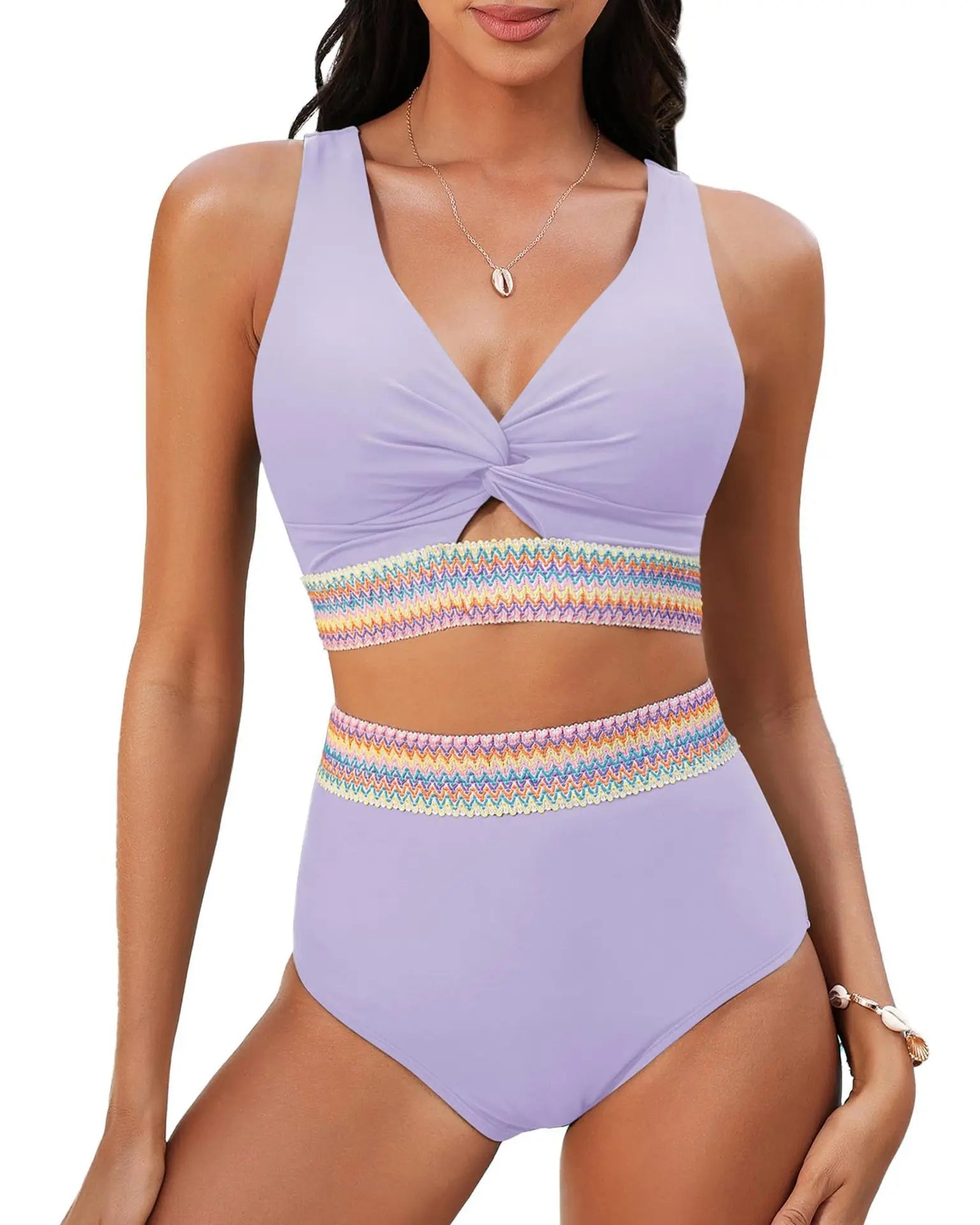 2 Piece High Waisted Bikini Set