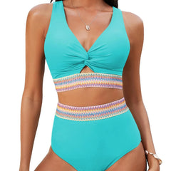 2 Piece High Waisted Bikini Set