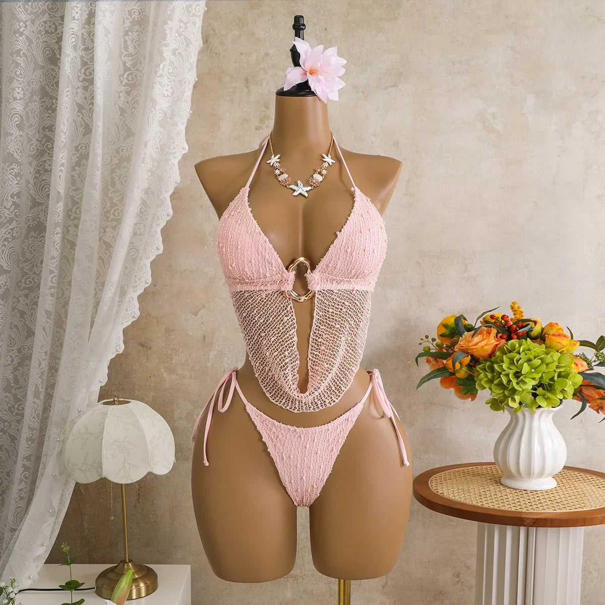 2 Piece Textured Bikini Set