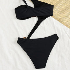 Asymmetrical One Shoulder 2 Piece Bikini Set
