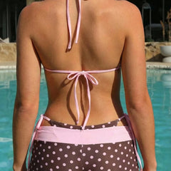 Bathing Suits Polka Dot 3-Piece Bikinis Set