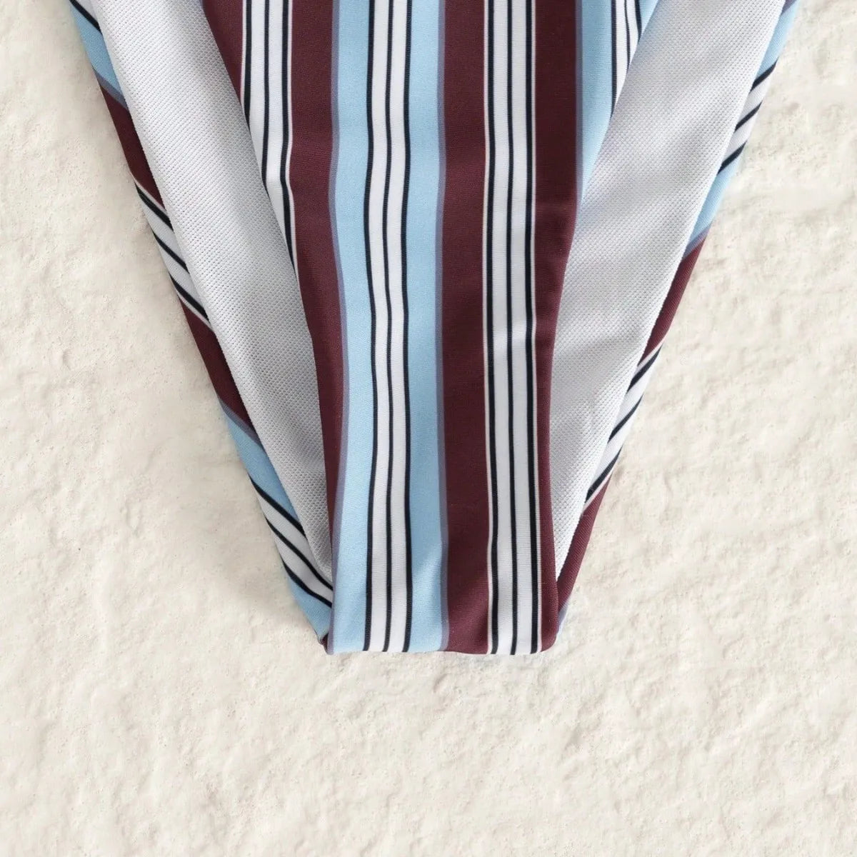 Bathing Suits Stripe 2-Piece String Bikini Set