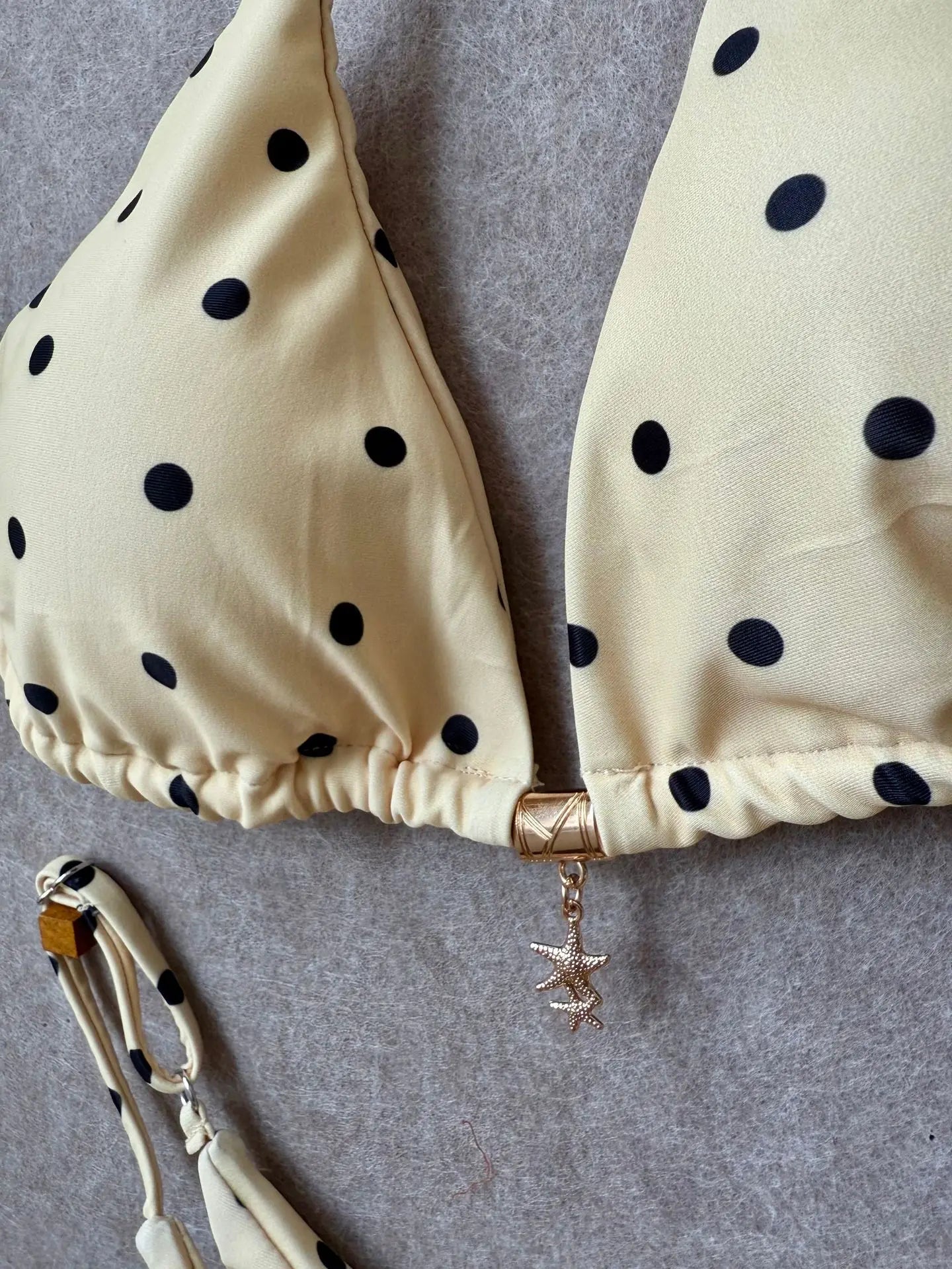 Black White Polka Dot Bikini Set