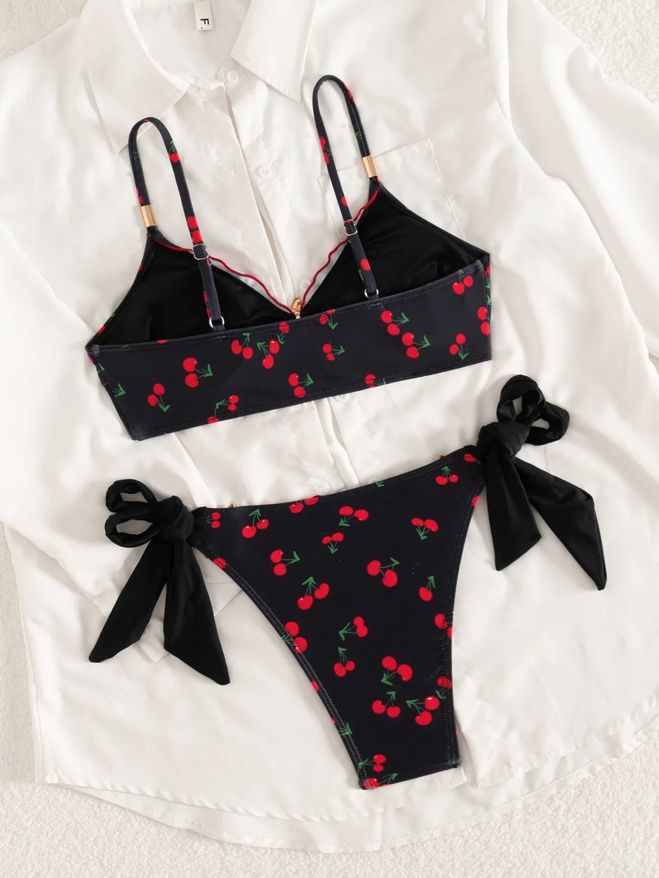 Cherry Print Bikini Set