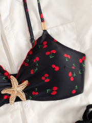 Cherry Print Bikini Set