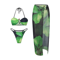 Floral 3 Piece Bikini Set