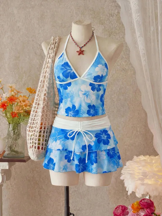 Floral 3 Piece Tankini Set