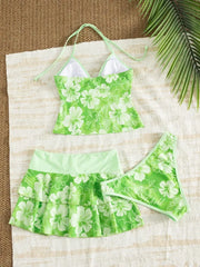 Floral 3 Piece Tankini Set