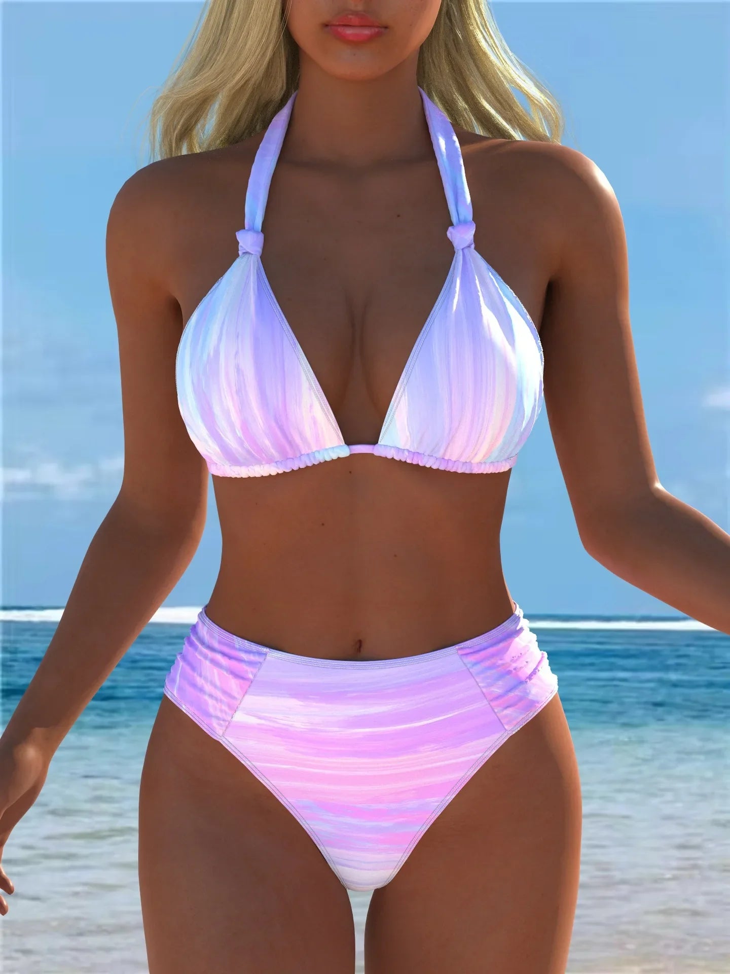 Leopard Floral Mix Print 2 Piece Bikini Set