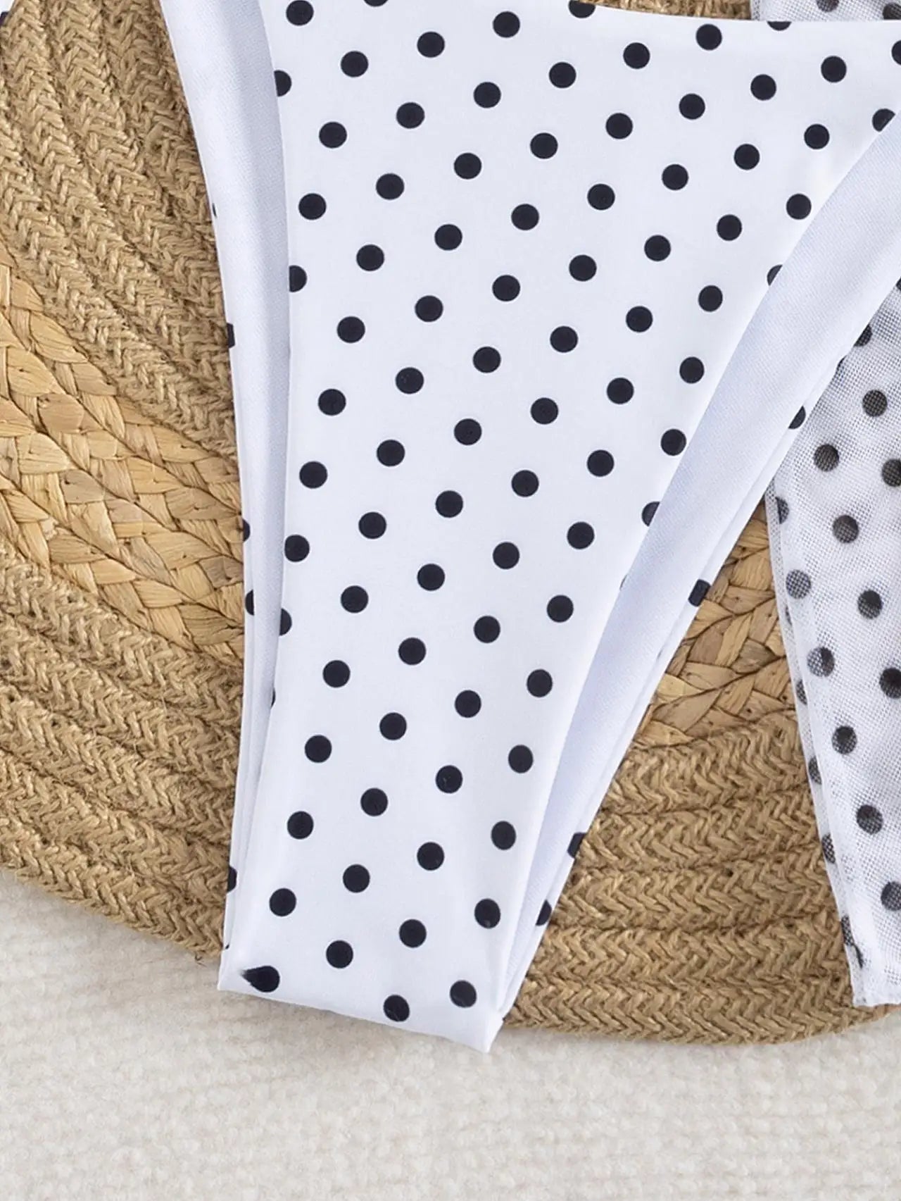Mini Polka Dot 3 Piece Bikini Set