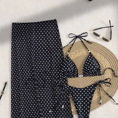 Polka Dot 3 Piece Bikini Set