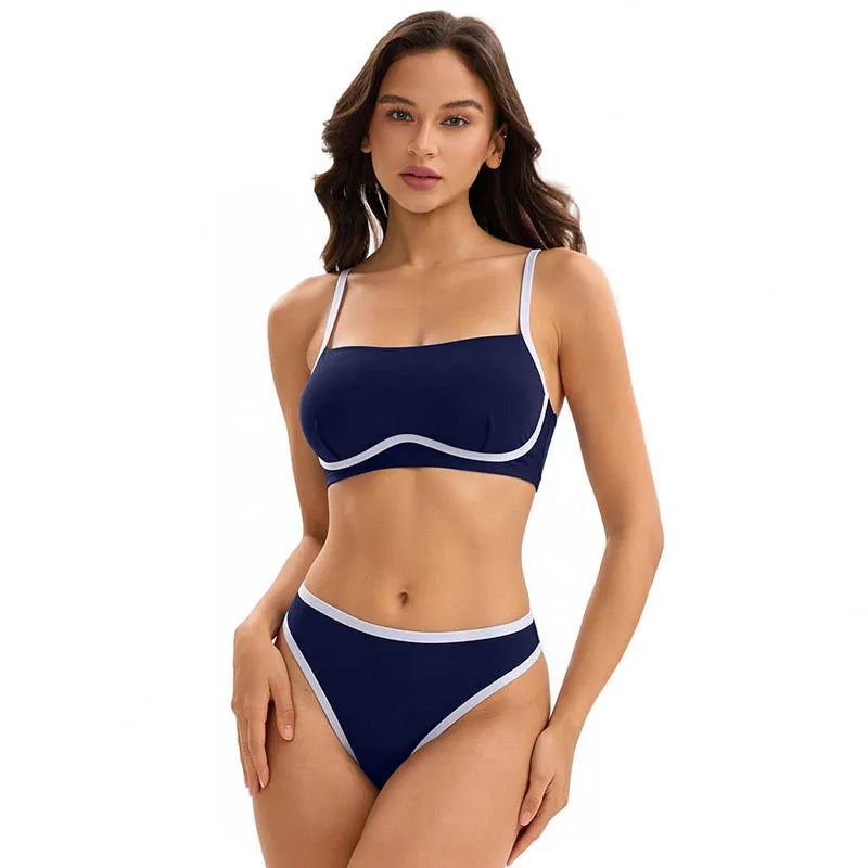 3 Piece Swimsuit Long Sleeve Cover Up Bikini Set