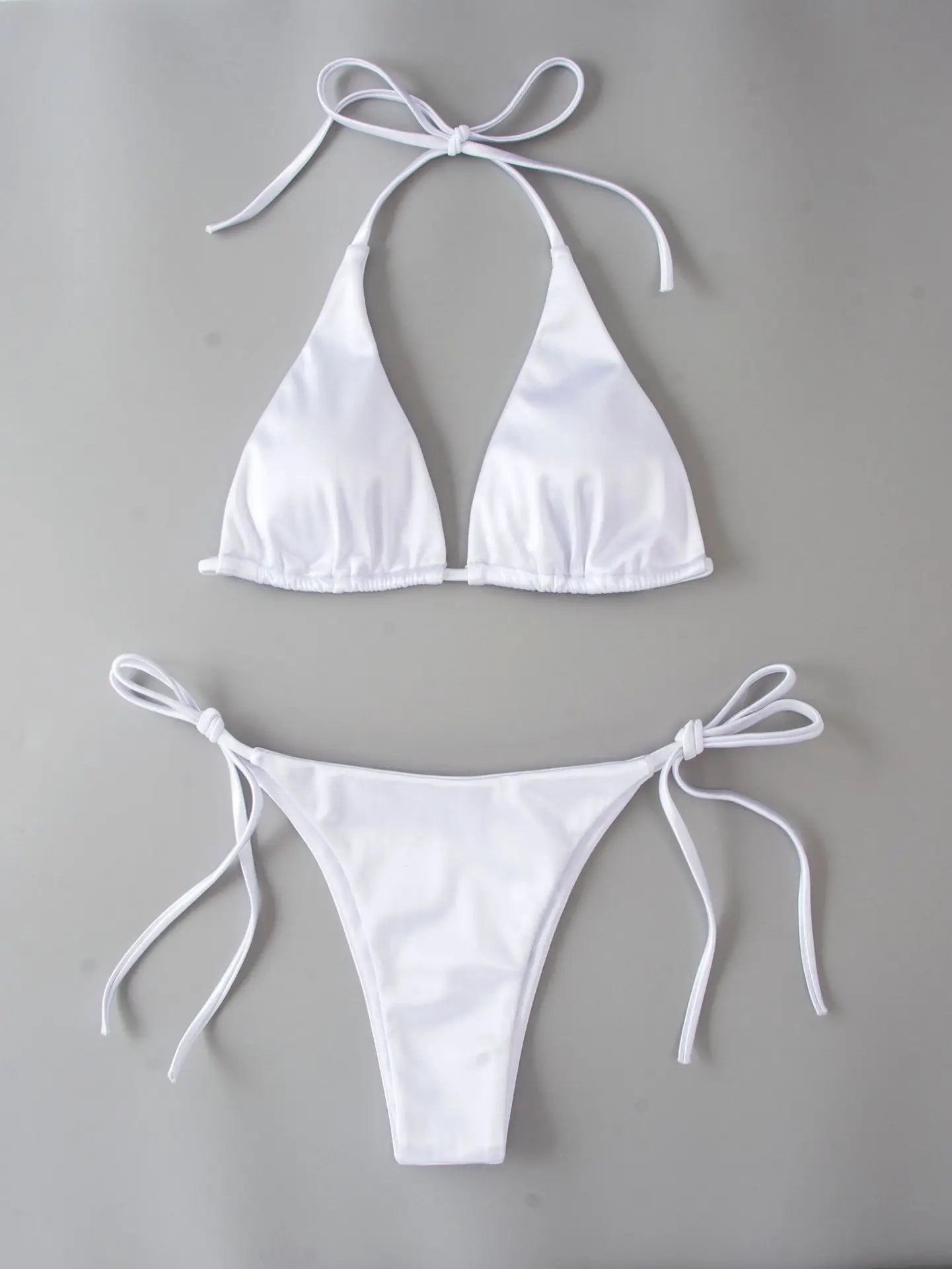 Micro Mini Bikini Thong Halter G-String Bra Bikinis Set