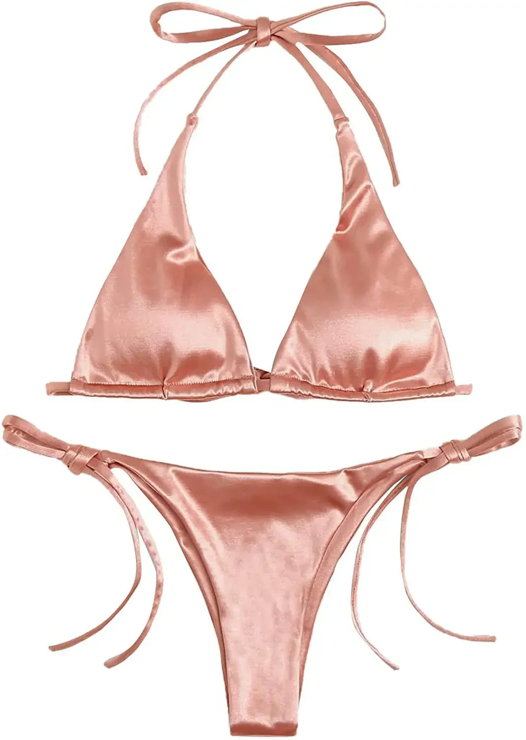 Micro Mini Bikini Thong Halter G-String Bra Bikinis Set