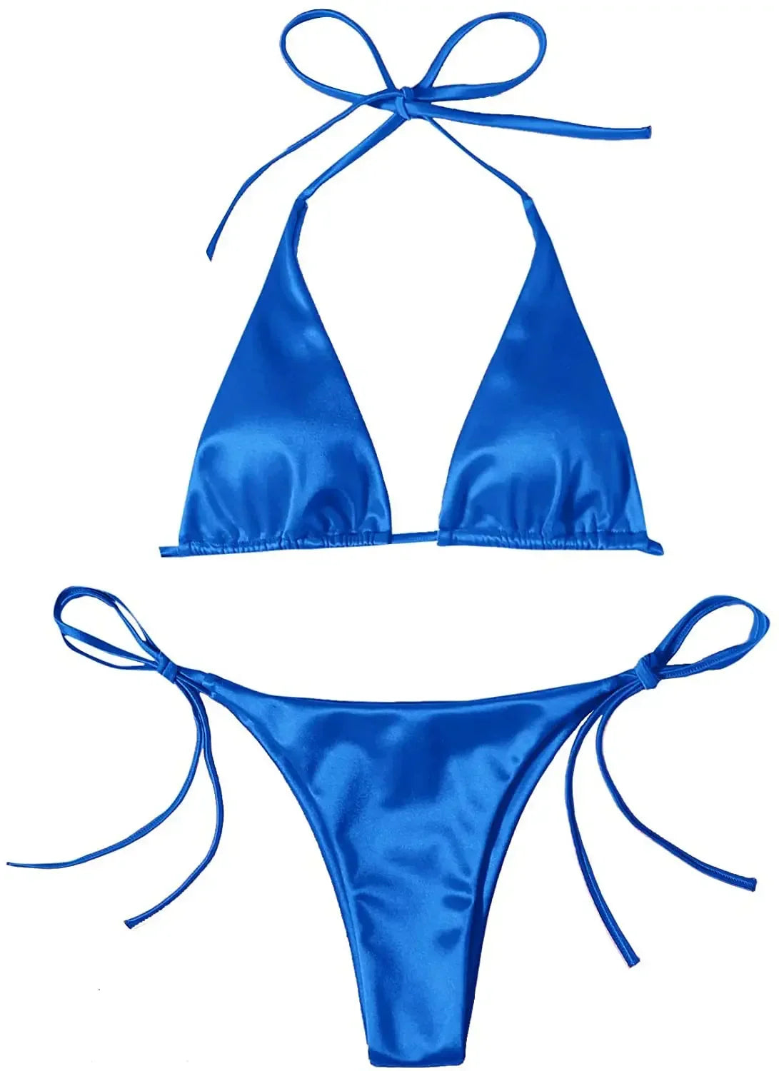 Micro Mini Bikini Thong Halter G-String Bra Bikinis Set