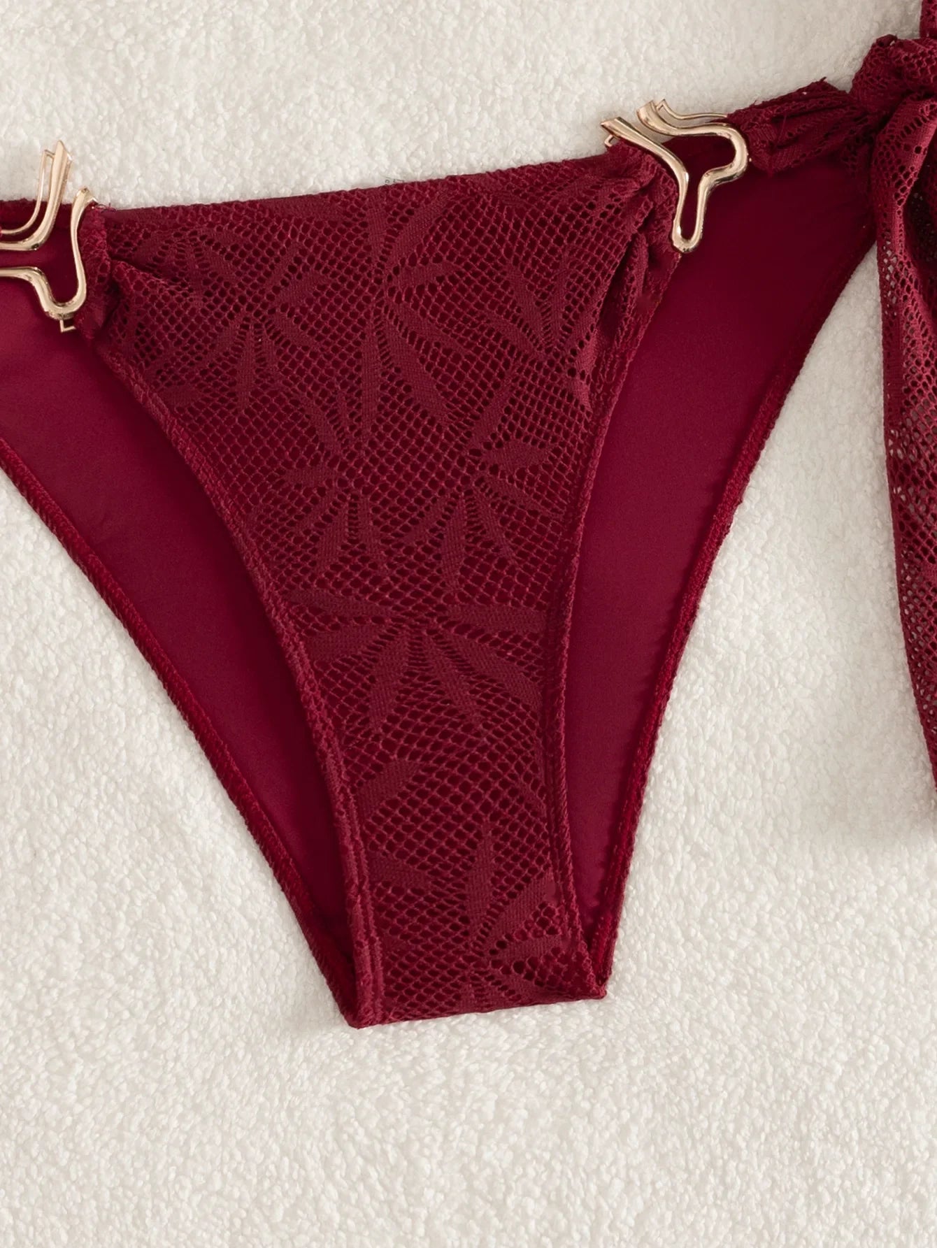 Wine Red Bikini Set