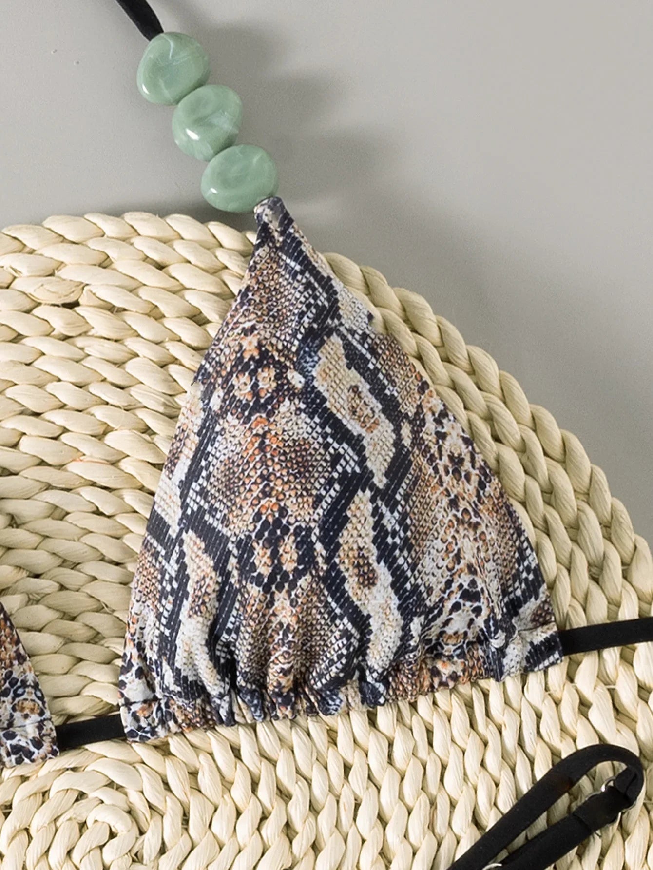 Snake Print Bikini Set