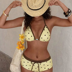 Swimwears Polka Dot 2-Piece Bikini Short Set