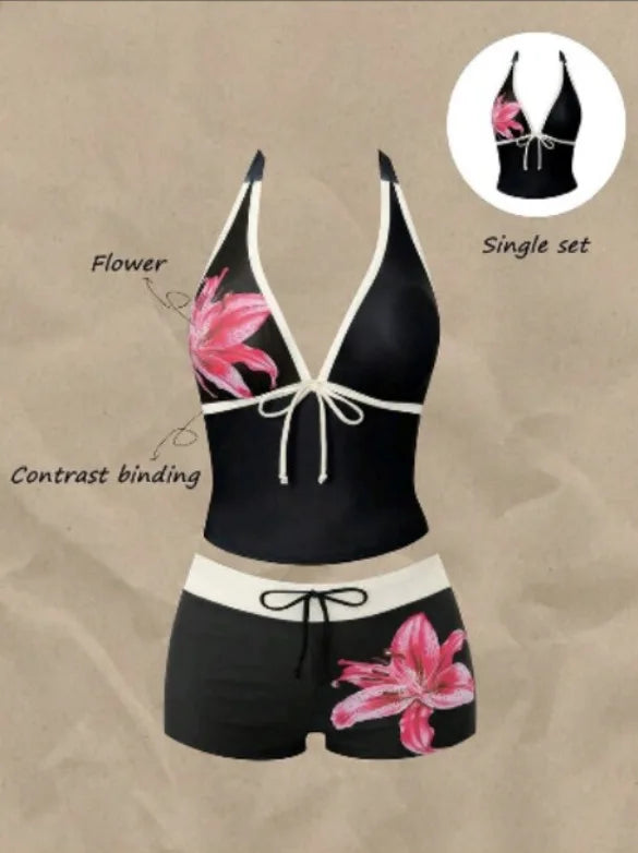 Swimwears Polka Dot 2-Piece Tankini Set