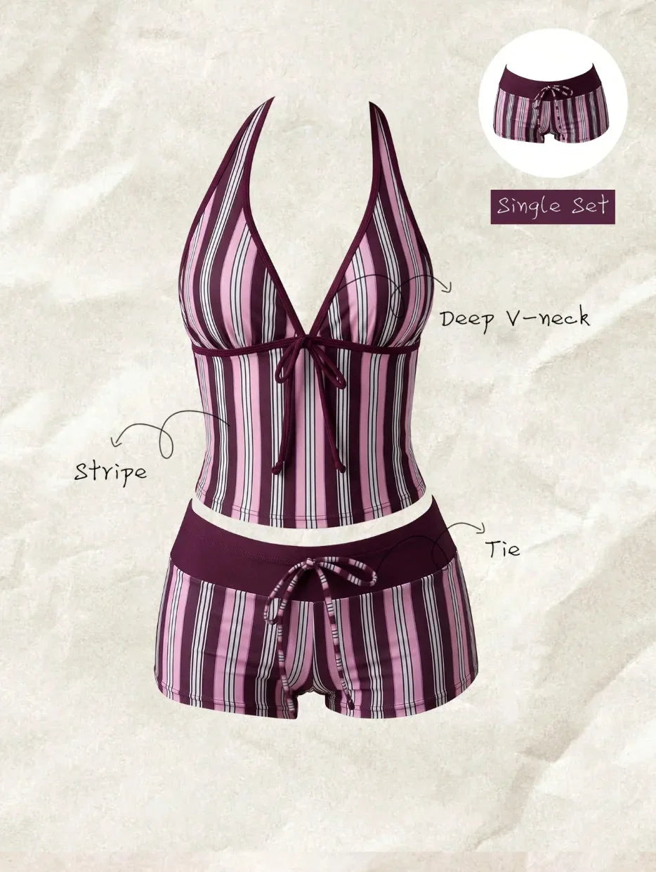 Swimwears Polka Dot 2-Piece Tankini Set