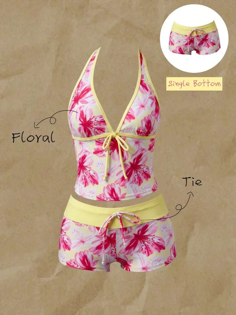 Swimwears Polka Dot 2-Piece Tankini Set
